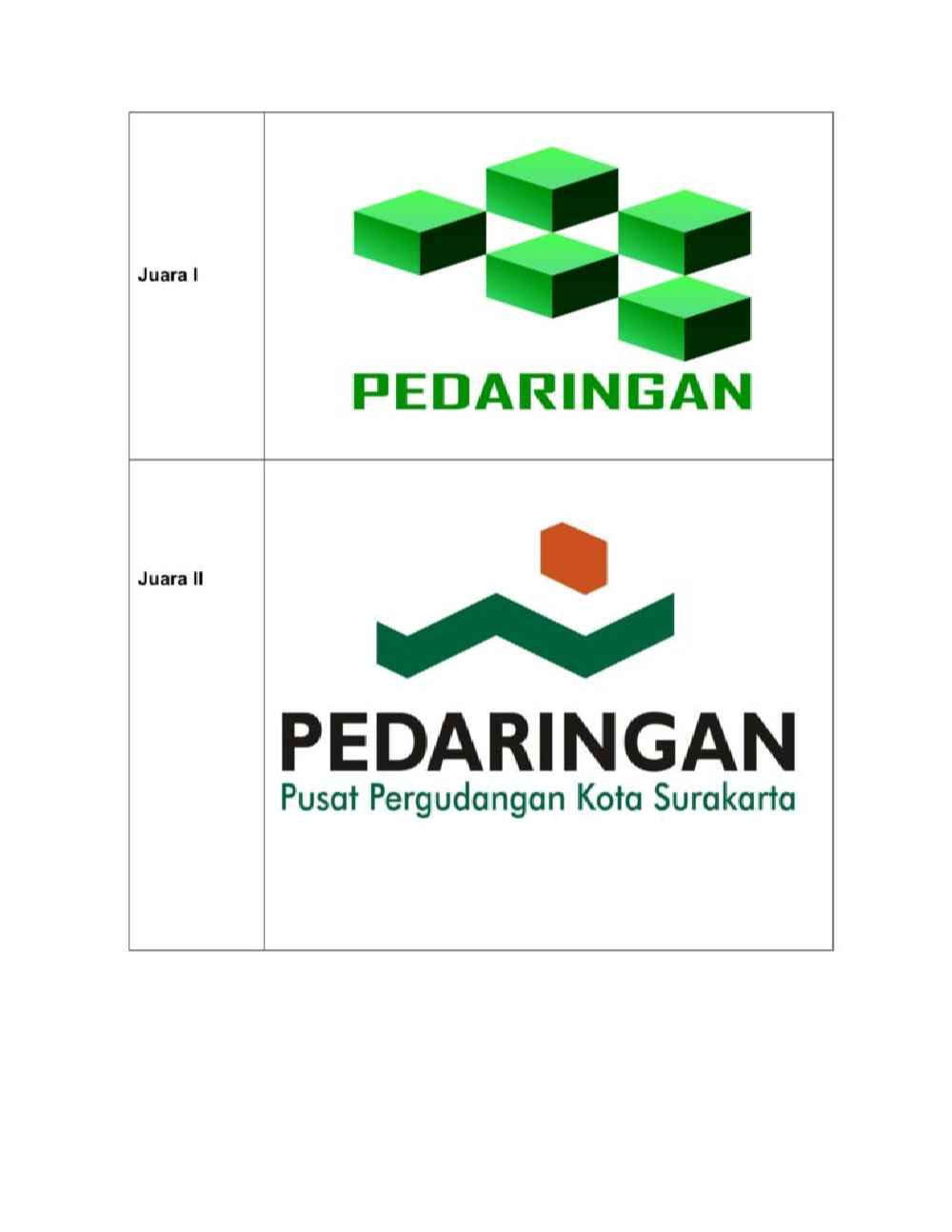 PENGUMUMAN PEMENANG SAYEMBARA LOGO – PAU PEDARINGAN